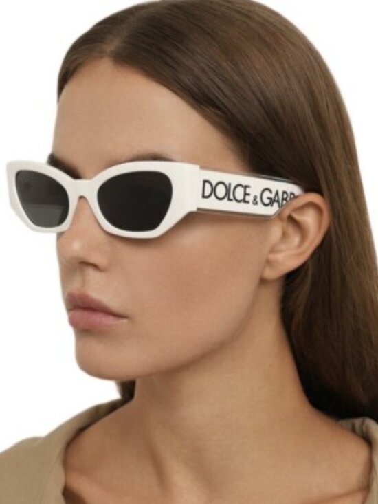 NEW DOLCE&GABBANA DG6186 3312/87 SUNGLASSES WHITE DG6186 331287